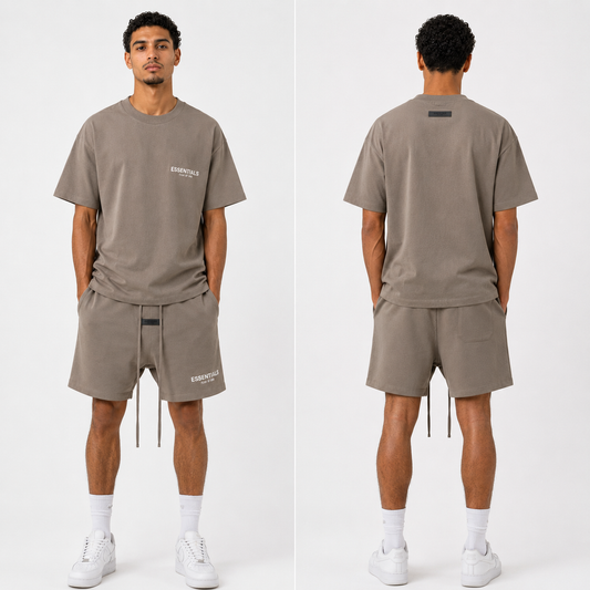 Fear of God Essentials Desert Taupe Zomer Set