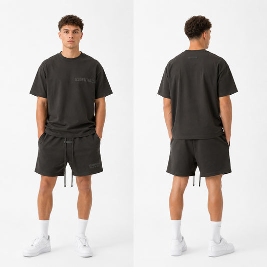 Fear of God Essentials Off Black Zomer Set