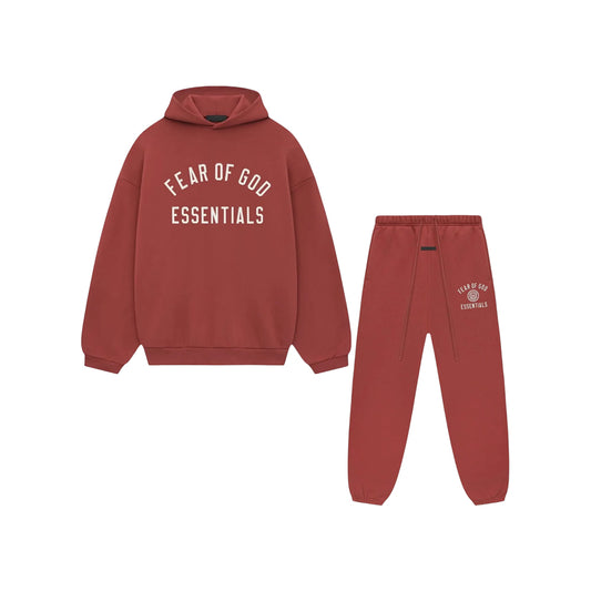 Fear of God Essentials FW24 Crimson Red Full Set