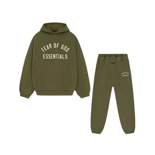 Fear of God Essentials FW24 Military Green Full Set