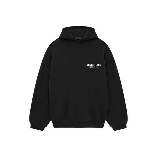 Fear of God Essentials FW24 Black White Hoodie