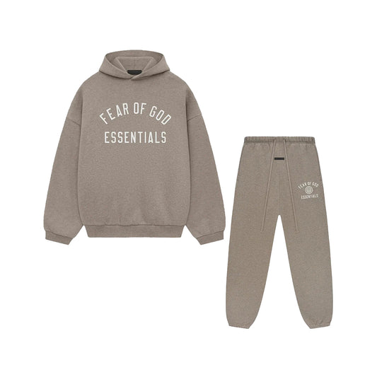 Fear of God Essentials FW24 Heather Grey Fleece Full Set