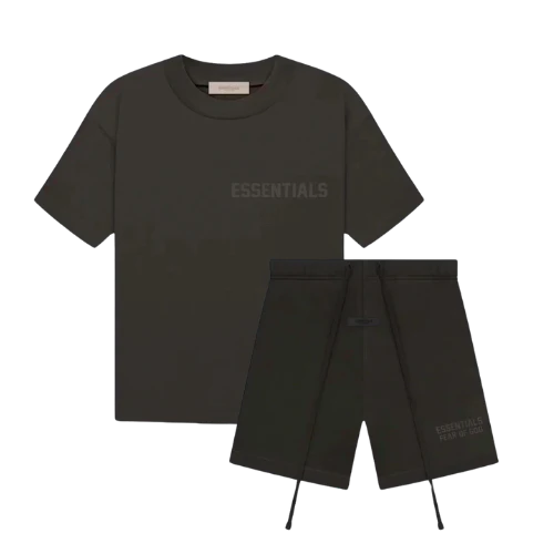 Fear of God Essentials Off Black Zomer Set