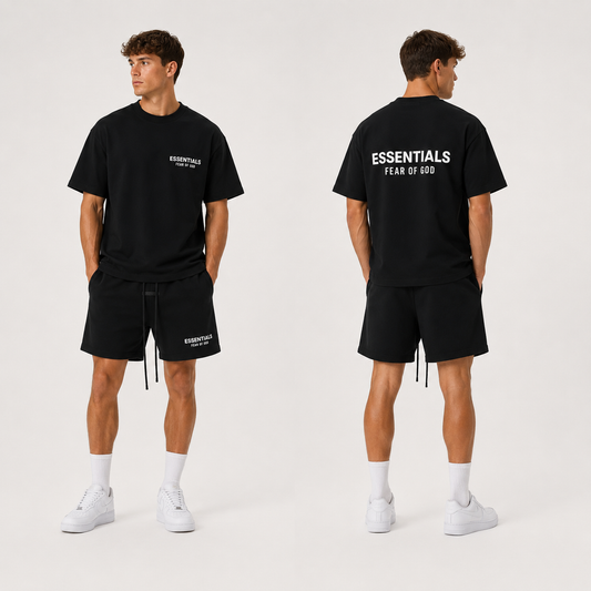 Jet Black White Summer Set
