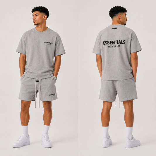 Fear of God Essentials Dark Oatmeal Zomer Set